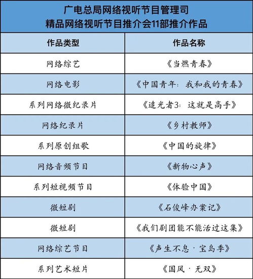 网络视听司召开精品节目推介会 11个项目发布最新进展，共绘信息网络传播视听节目发展蓝图